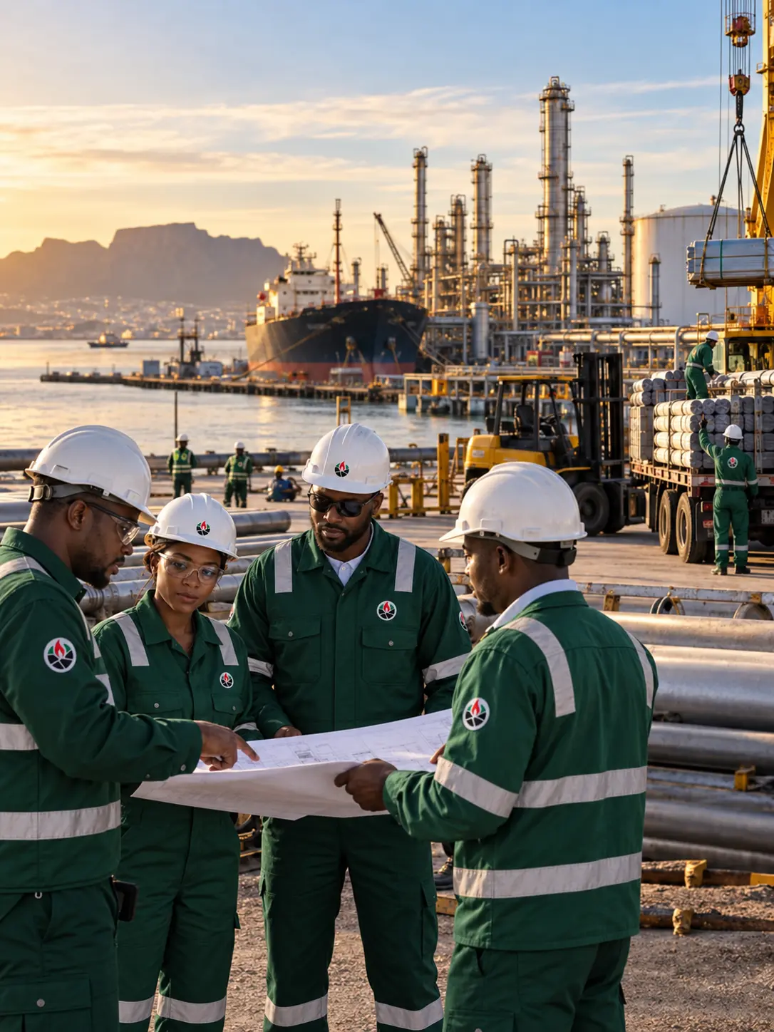 Integrated African petroleum operations and logistics team